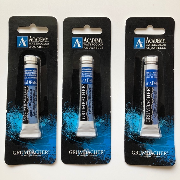 GRUMBACHER ACADEMY Watercolor Set of 15 .25 oz/ 7.5 ml Tubes NEW! - Picture 10 of 15